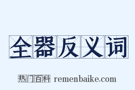 全器反义词是什么意思的图片